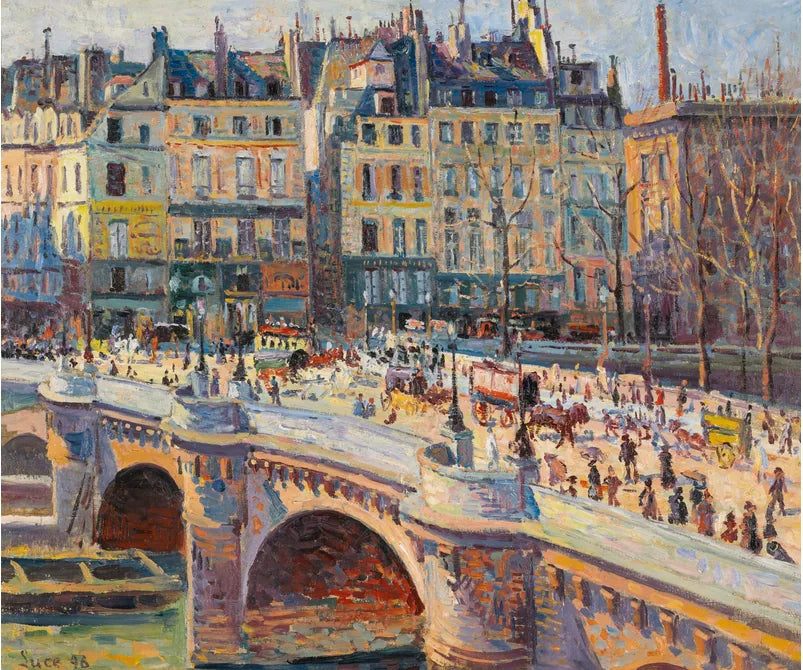 Paris, den Pont-Neuf og Quai Conti - Maximilien Luce