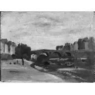 Paris. Den nye bro - Jean-Baptiste Camille Corot