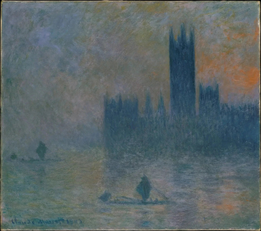 London, Parlamentet (Tåkeeffekt) - Claude Monet