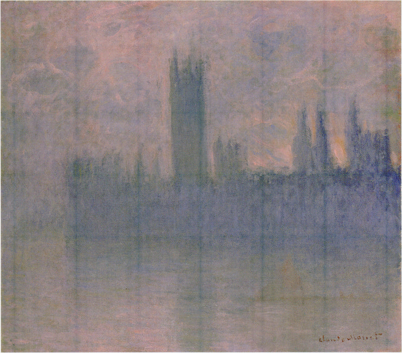 Parlamentsbygningene, Symfoni i rosa - Claude Monet