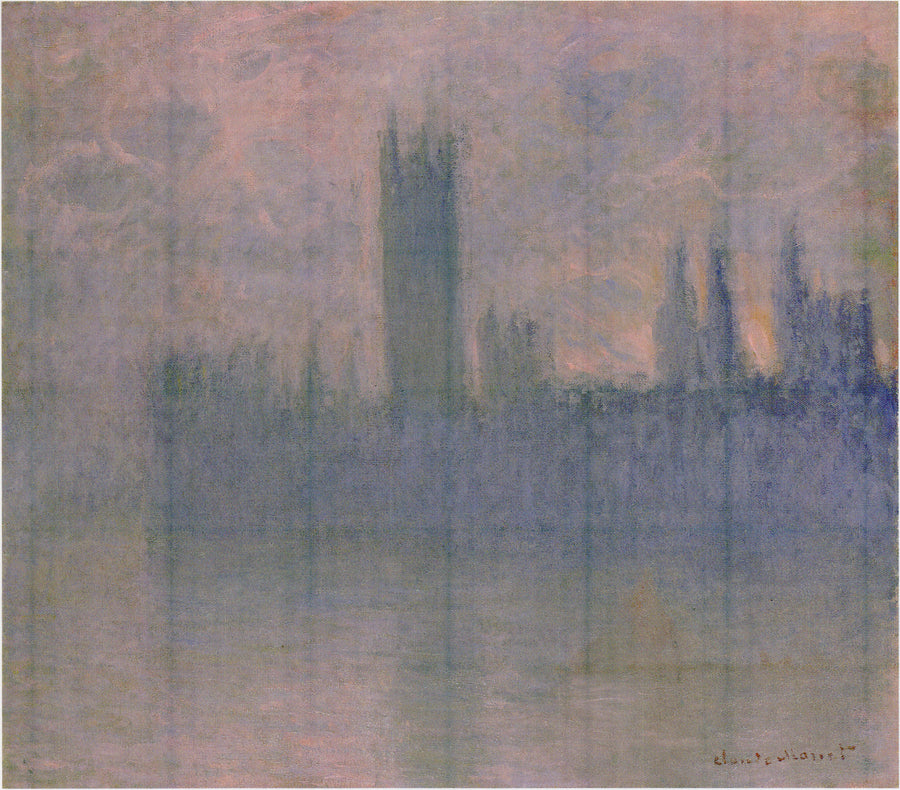 Parlamentsbygningene, Symfoni i rosa - Claude Monet