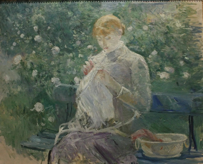 Pasie fetter i hagen i Bougival - Berthe Morisot