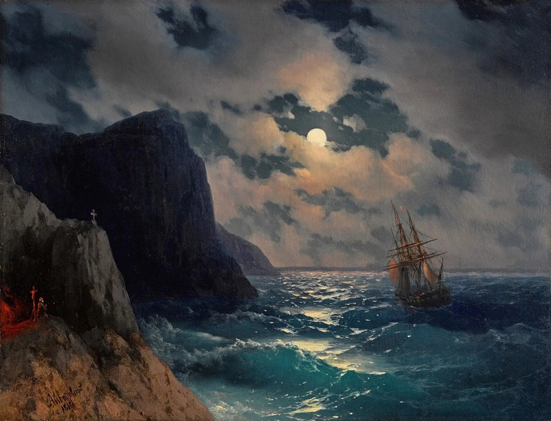 Passering av et skip gjennom en fullmånenatt - Ivan Aïvazovski

Source:
Passage d'un navire par une nuit de pleine lune - Ivan Aïvazovski