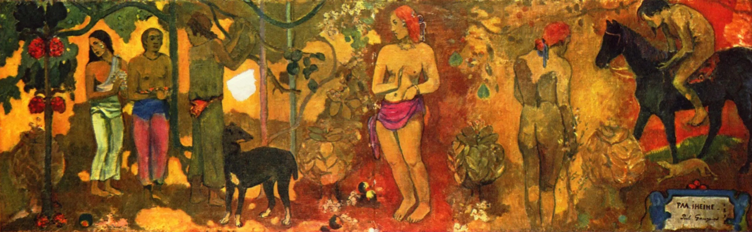 Reproduction du tableau « Pastorale tahitienne - Paul Gauguin » par Alpha Reproduction en peinture à l’huile