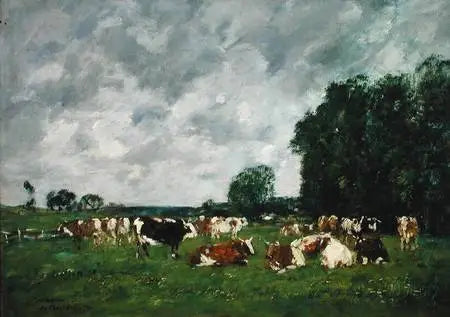 Beite ved Fervaques - Eugène Boudin