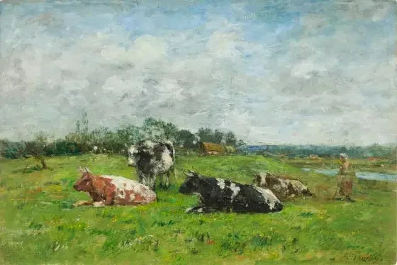 Beite i Normandie - Eugène Boudin