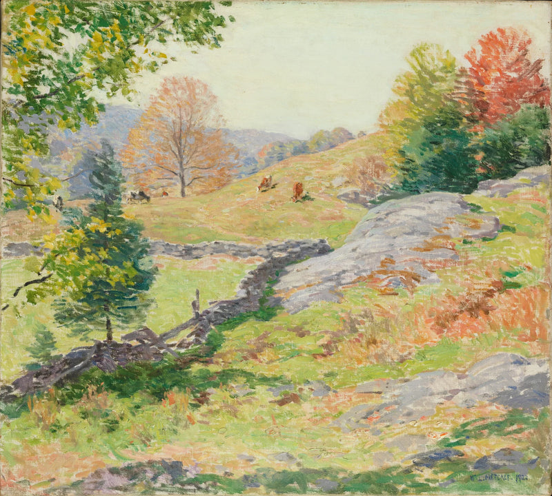 Enger på åssiden — September - Willard Metcalf
