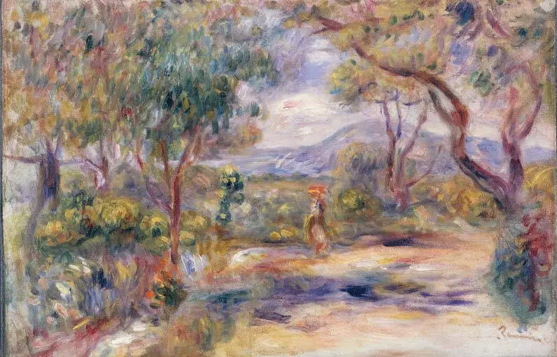 Landskap i Cagnes (Renoirs hage) - Pierre-Auguste Renoir