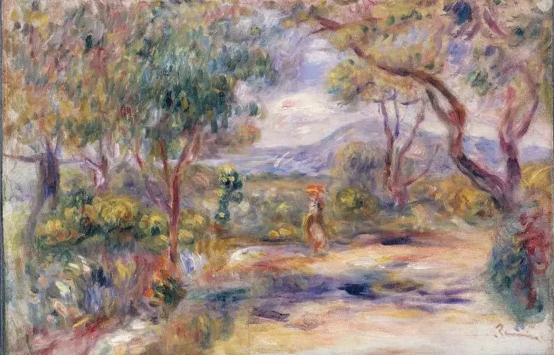 Landskap i Cagnes (Renoirs hage) - Pierre-Auguste Renoir