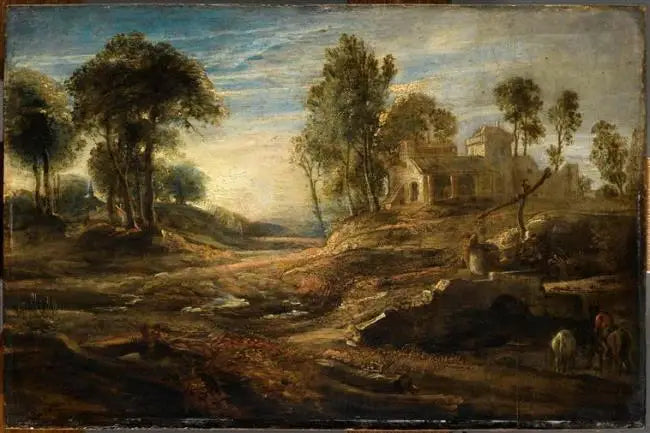 Landskap med vanningsplass - Peter Paul Rubens