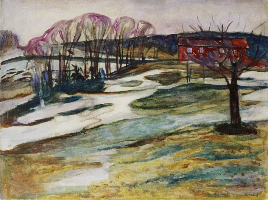 Landskap med det røde huset - Edvard Munch