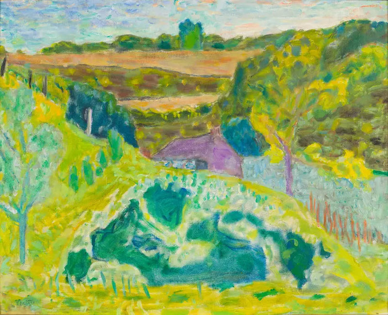 Landskap med det lilla huset - Pierre Bonnard