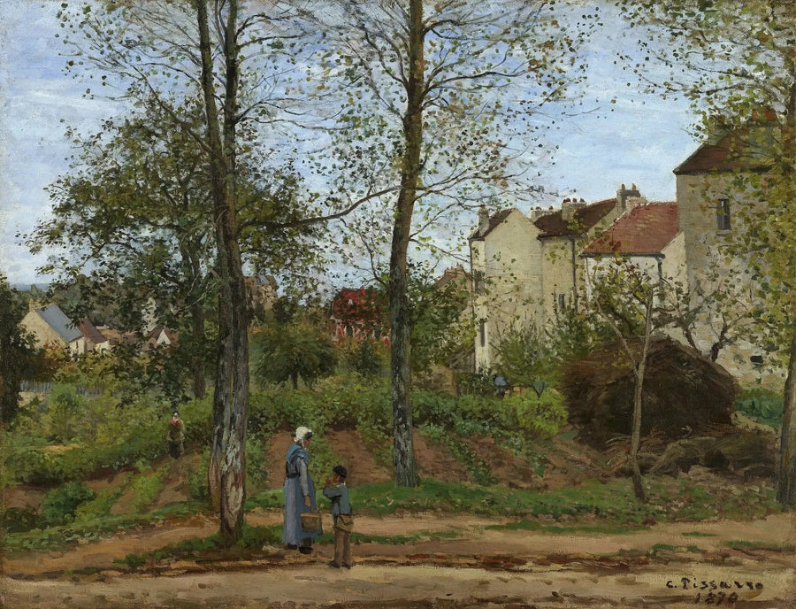 Landskap i Louveciennes, høst - Camille Pissarro