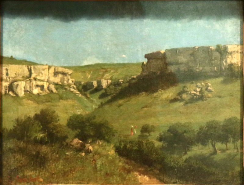 Landskap ved Ornans - Gustave Courbet