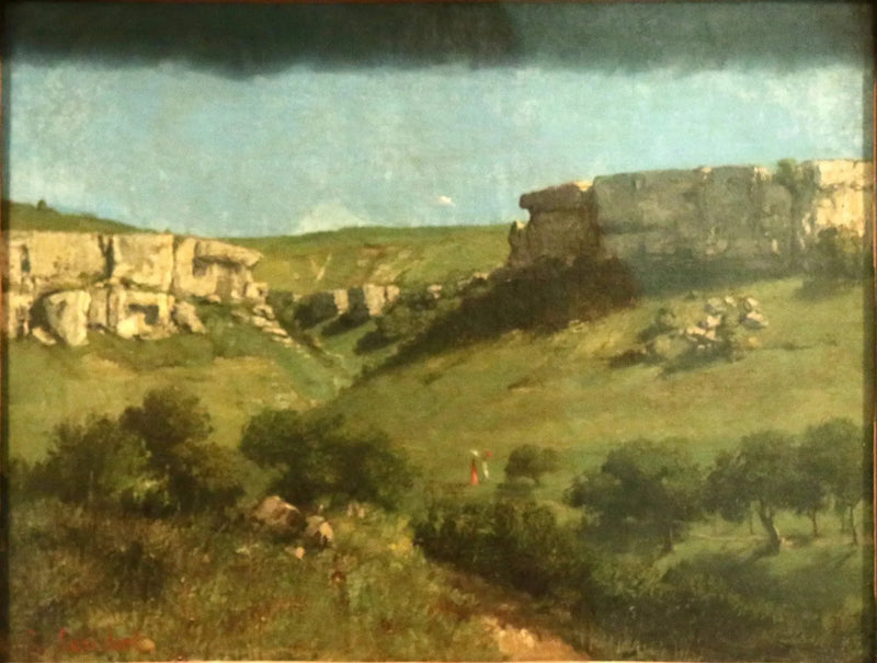 Landskap ved Ornans - Gustave Courbet