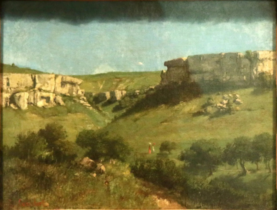 Landskap ved Ornans - Gustave Courbet