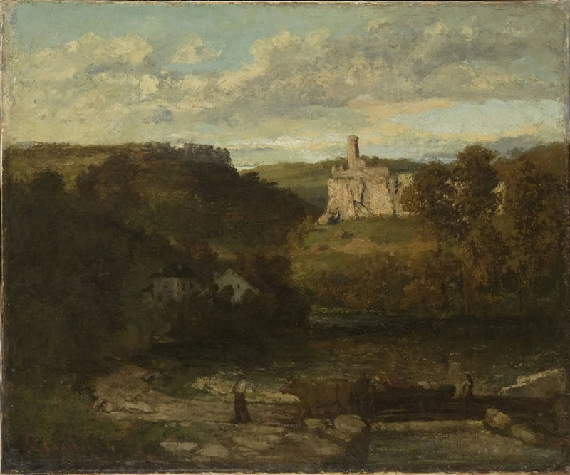 Landskap ved Ornans - Gustave Courbet