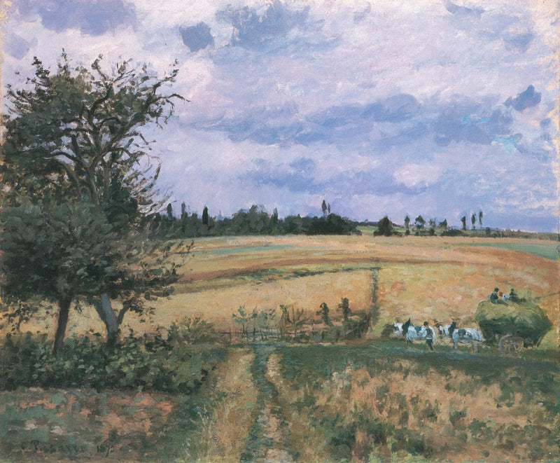 Landskap ved Pontoise - Camille Pissarro