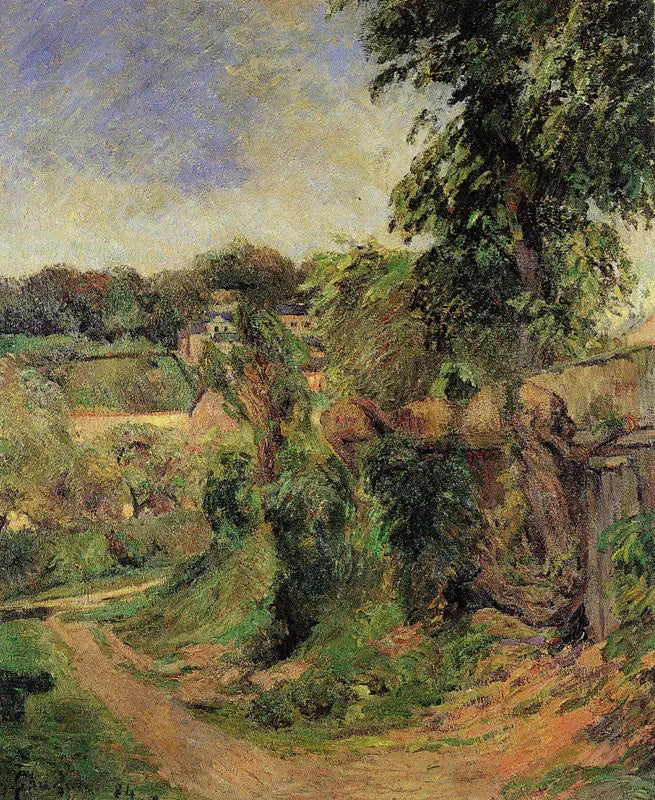 Paysage à Rouen - Paul Gauguin image 1 reproduction d’œuvre d’art à l’huile
