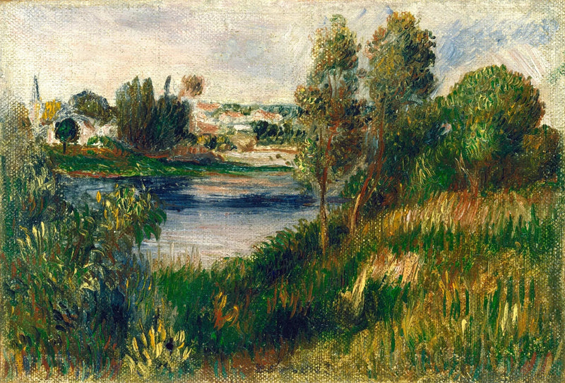 Landskap i Vétheuil - Pierre-Auguste Renoir