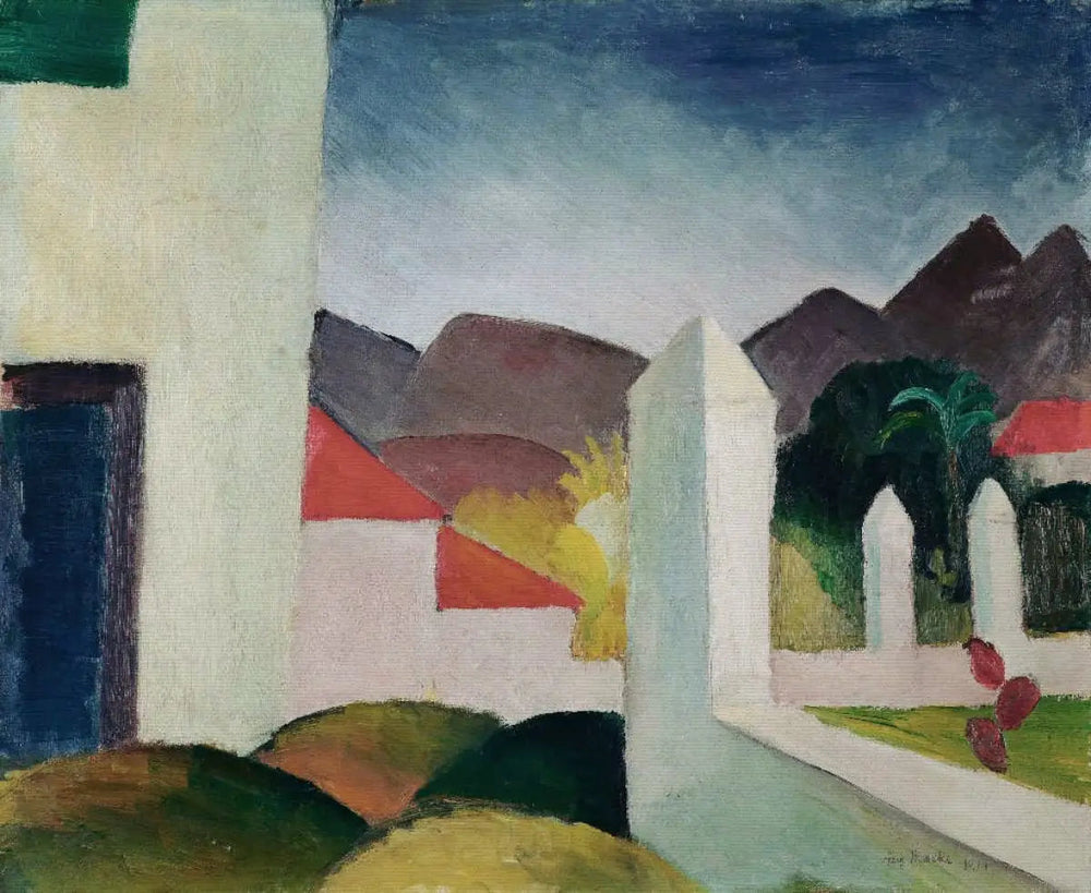 Paysage africain - August Macke image 1 copie de tableau peinte à la main