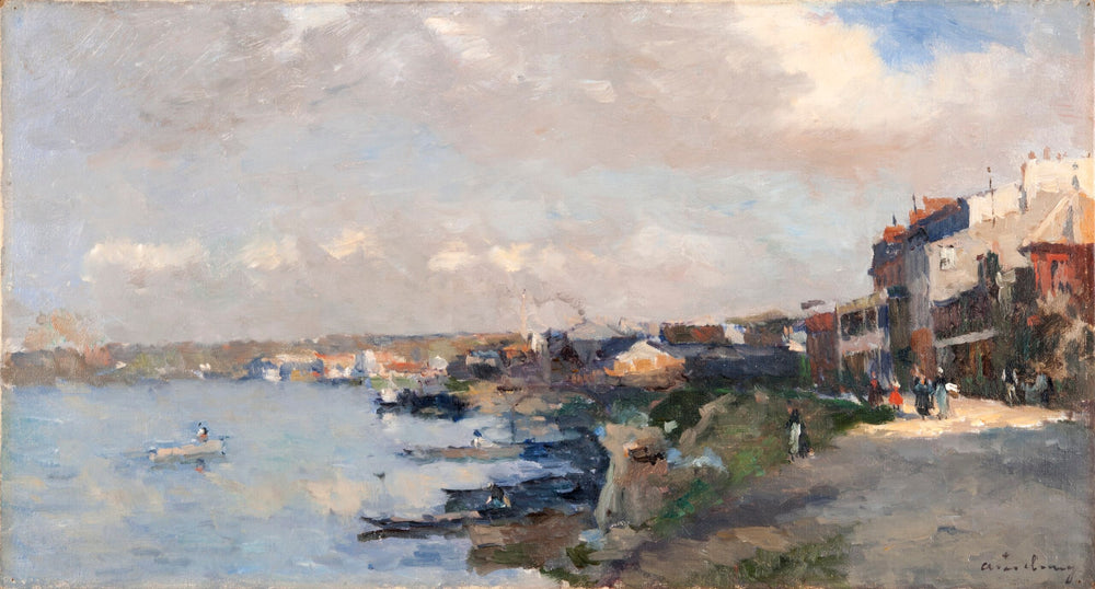 Paysage - Albert Lebourg image 1 copie de tableau peinte à la main