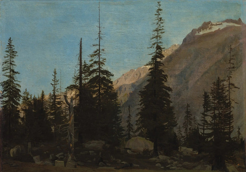 Alpint landskap: Handegg, Sveits - Jean-Léon Gérôme