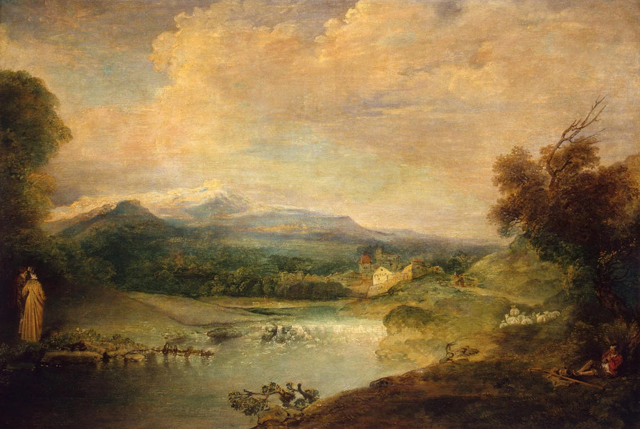 Landskap - Antoine Watteau