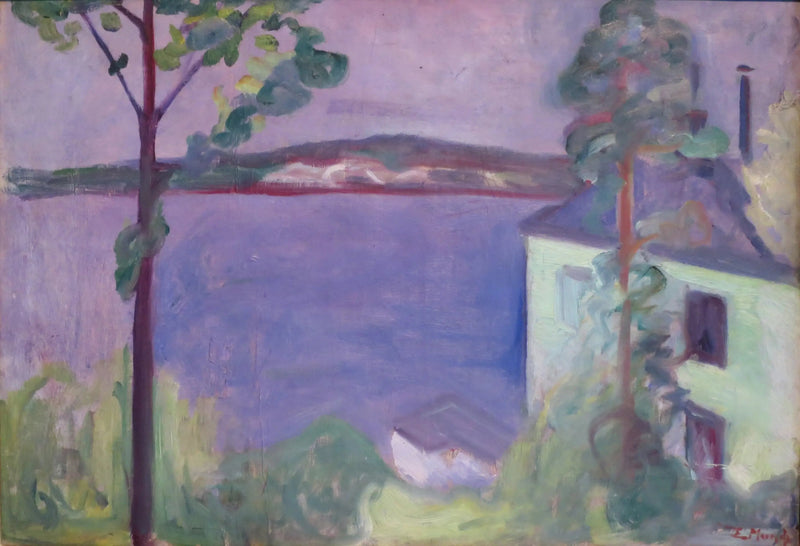 Landskap i måneskinn - Edvard Munch