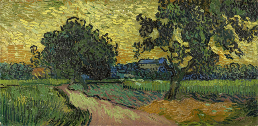 Landskap i skumringen - Vincent van Gogh