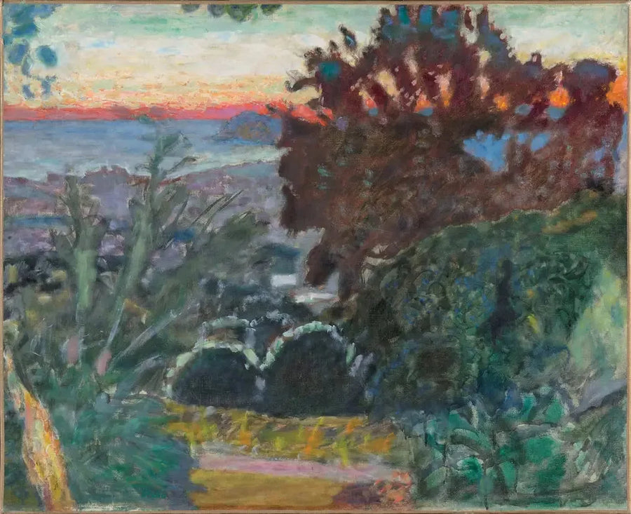 Landskap ved solnedgang, Le Cannet - Pierre Bonnard