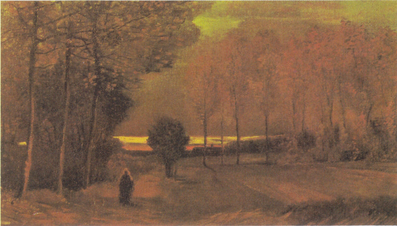 Høstlandskap ved skumring - Vincent van Gogh
