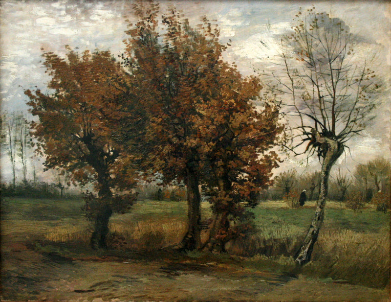 Høstlandskap med fire trær - Vincent van Gogh