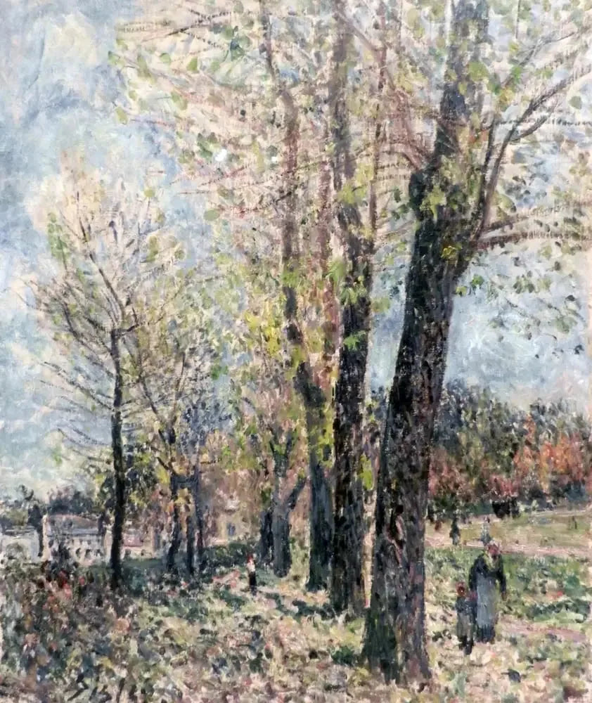 Landskap i nærheten av Moret - Alfred Sisley