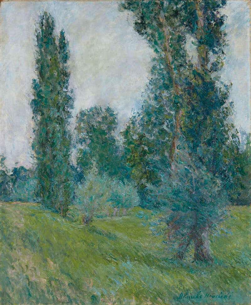 Landskap med piletrær i Giverny - Blanche Hoschédé Monet