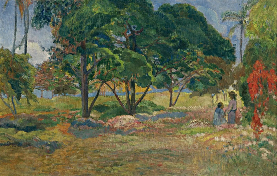 Landskap med tre trær - Paul Gauguin
