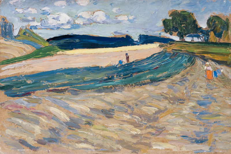 Landskap med gult felt - Vassily Kandinsky