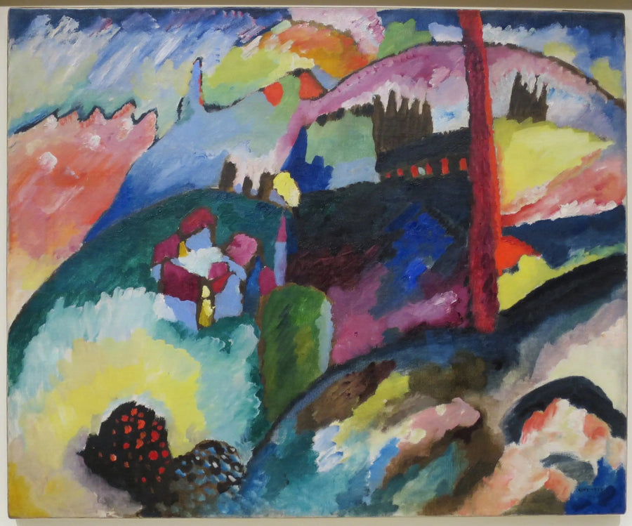 Landskap med fabrikkpipe - Vassily Kandinsky