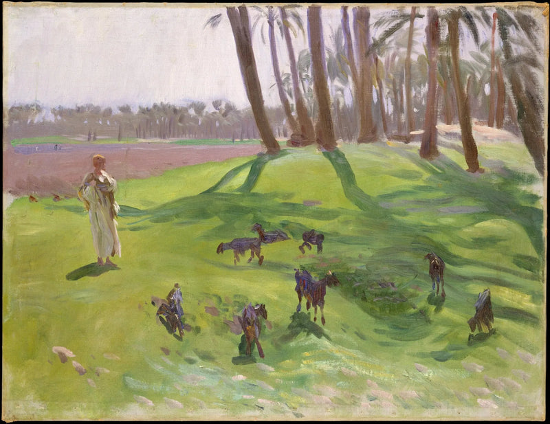 Landskap med gjetergutt - John Singer Sargent