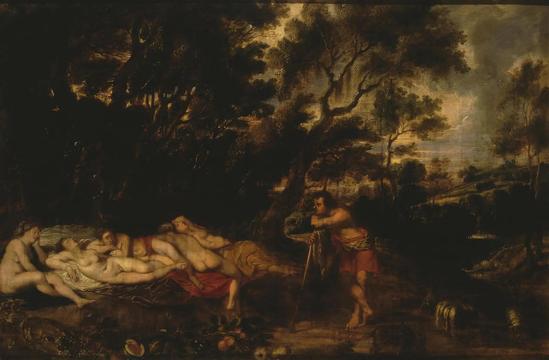 Landskap med Cymon og Ifigenie - Peter Paul Rubens