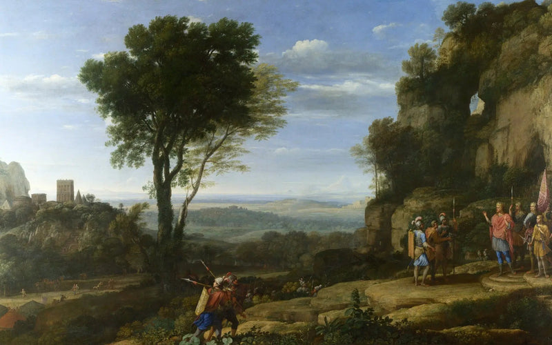 Landskap med David ved Adullam-hulen - Claude Lorrain