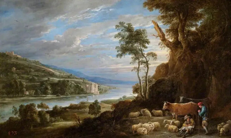 Landskap med hyrder og en fjern utsikt over et slott - David Teniers den Yngre

Source:
Paysage avec des bergers et une vue lointaine d'un château - David Teniers le Jeune