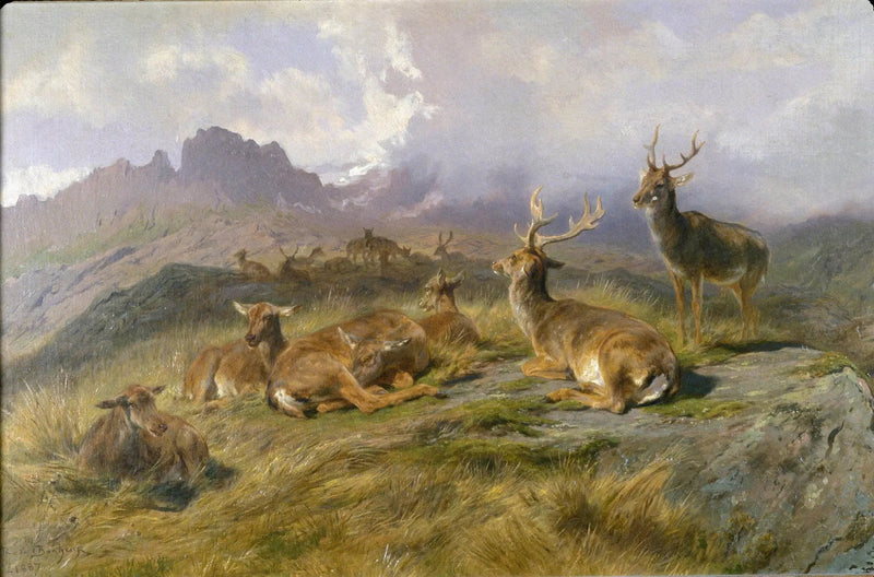 Landskap med elg - Rosa Bonheur