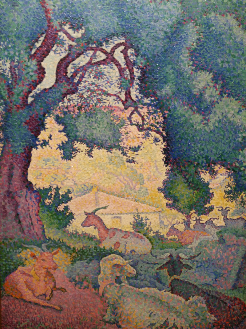  Landskap med geiter - Henri-Edmond Cross