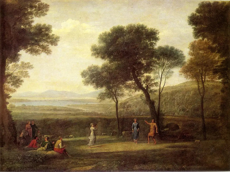 Landskap med dansende figurer - Claude Lorrain