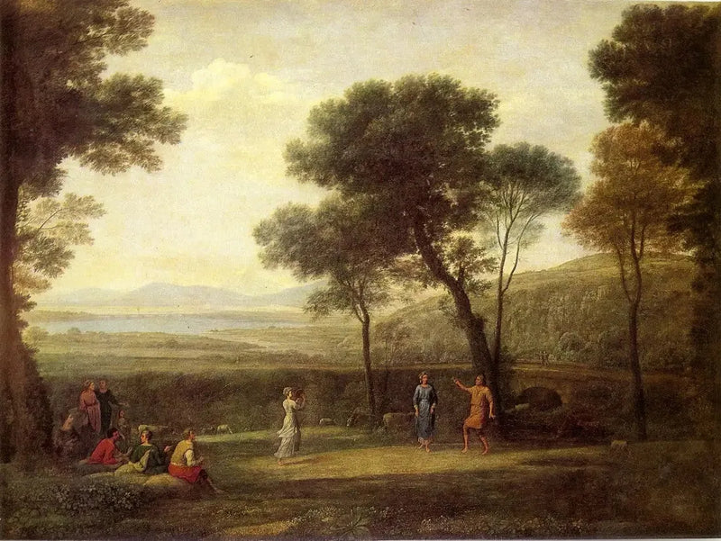 Landskap med dansende figurer - Claude Lorrain