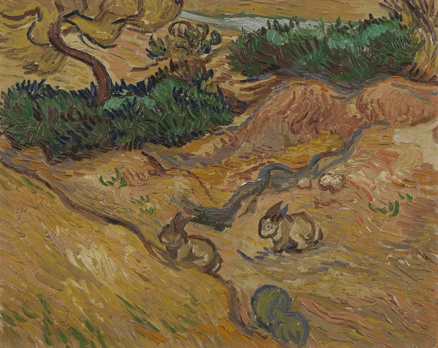 Landskap med kaniner - Vincent van Gogh