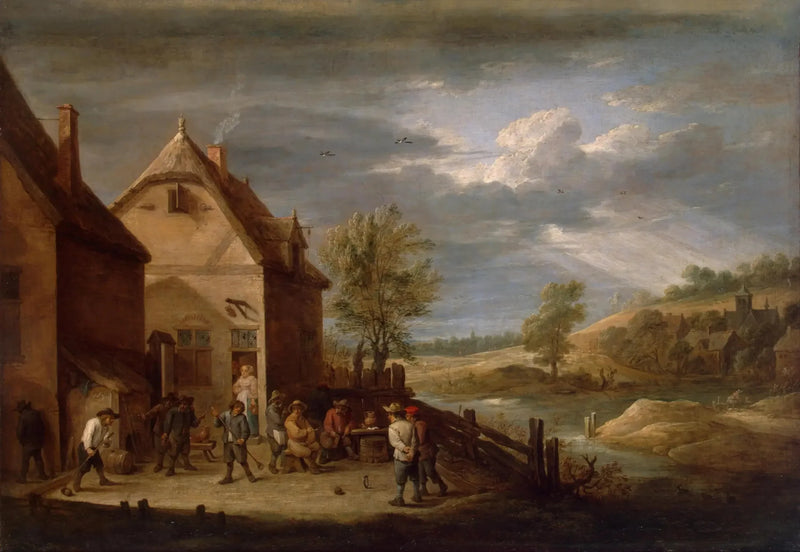  Landskap med bønder som spiller kubb - David Teniers den Yngre

Source:
Paysage avec des paysans jouant aux quilles - David Teniers le Jeune