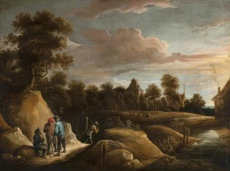 Landskap med bønder på en vei - David Teniers den Yngre

Source:
Paysage avec des paysans sur un chemin - David Teniers le Jeune