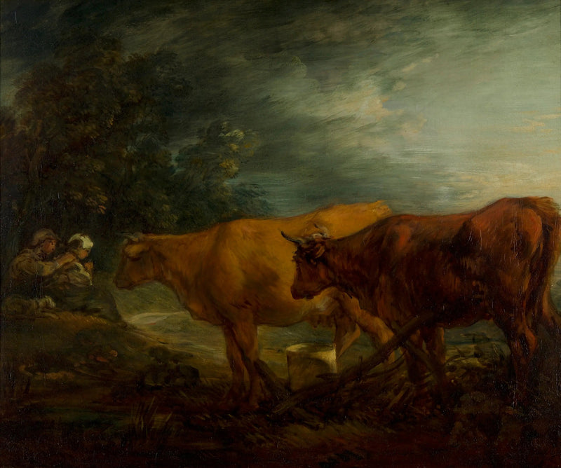 Landskap med to kuer med en gjetere og en melker - Thomas Gainsborough

Source:
Paysage avec deux vaches avec un berger et une laitière - Thomas Gainsborough